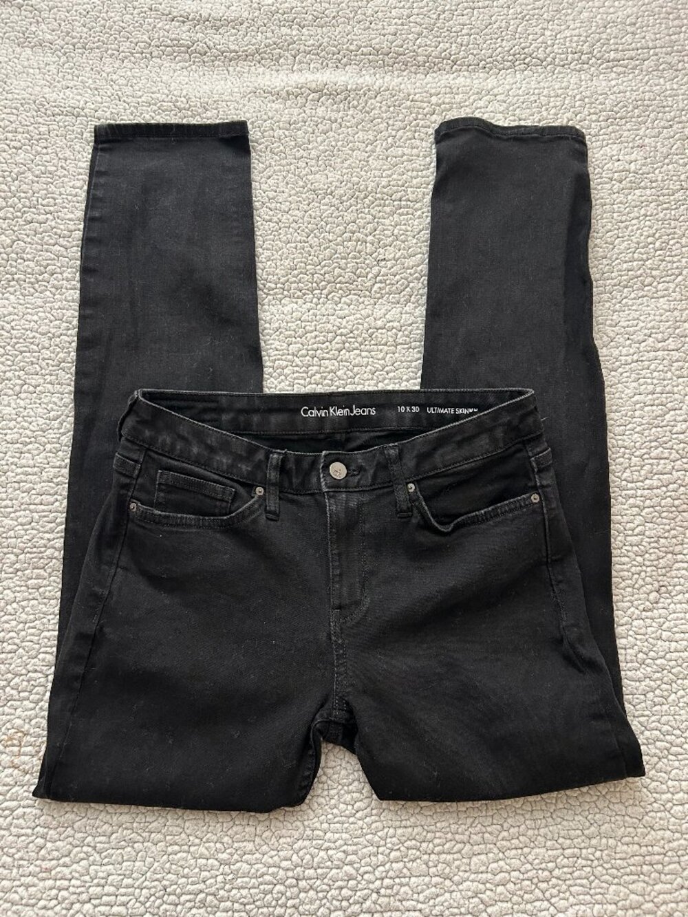 Calvin Klein -- ultimate skinny black pants
